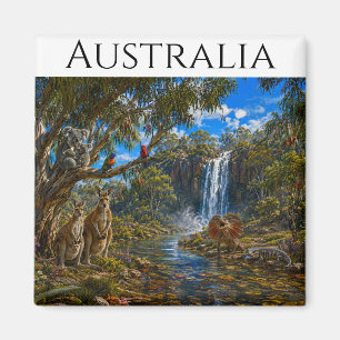 Australien-Wildlife-Kragen-Lizard Magnet