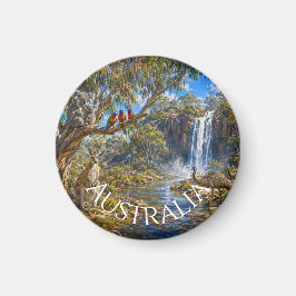 Australien-Wildlife-Panorama-Landschaft-Kühlschran Magnet