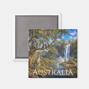 Australien Wildlife Panorama Landschaft Kühlschran Magnet