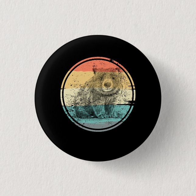 Australien Wombat Button (Vorderseite)