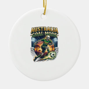 Australien Ziel Modus Skelett Stürmer Nationen Str Keramik Ornament