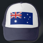 Australienflag Truckerkappe<br><div class="desc">Dieser LKW hat die Flagge Australiens sportlich. Behalt einen coolen Kopf mit einem kleinen australischen Flair.</div>
