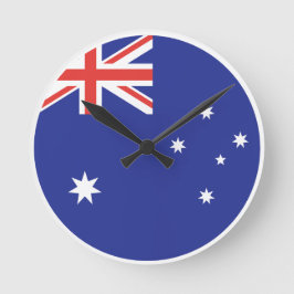 Australienflagge Runde Wanduhr
