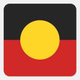 Australienische Flagge Quadratischer Aufkleber