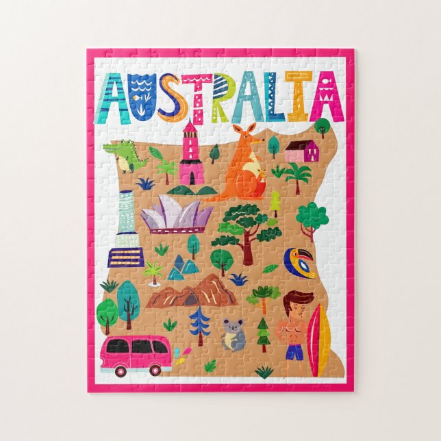 Australiens Iconic Sehenswürdigkeiten & Wildlife P (Vertikal)