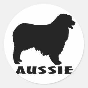 Australier 1815042007 (Animales) Runder Aufkleber