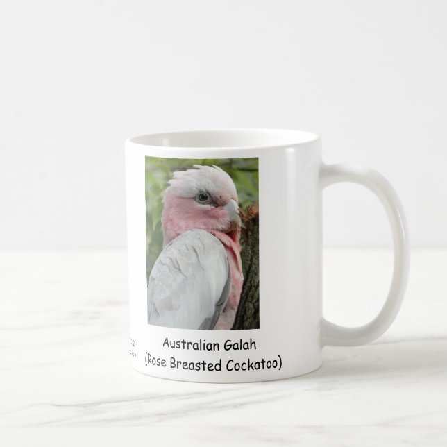 Australier Galah (Rose Breasted Cockatoo) Kaffeetasse (Rechts)