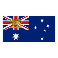 Australisch-iranische Löwe-und-Sonne-Erbeflagge