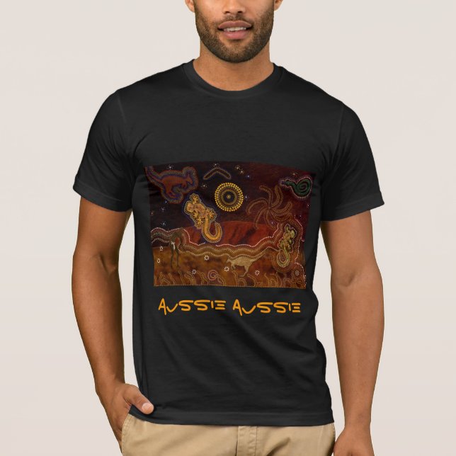Australische Aborigine-Wüstenwärme-T-Shirts T-Shirt (Vorderseite)