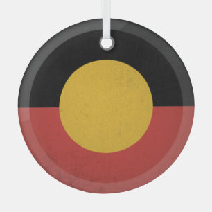Australische Aborigines Ornament Aus Glas
