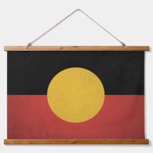Australische Aborigines Wandteppich Mit Holzrahmen