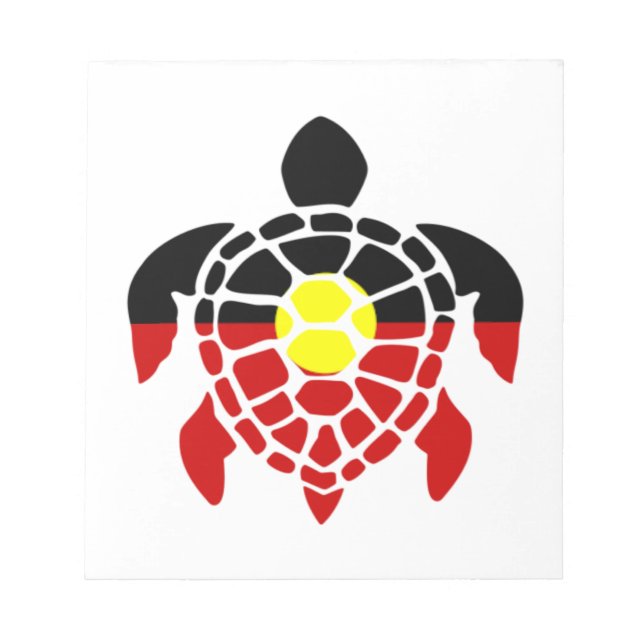 Australische AborigSea Turtle Notizblock (Vorderseite)
