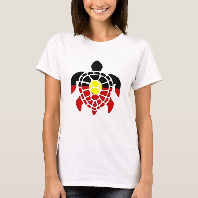 Australische AborigSea Turtle T-Shirt (Vorderseite)
