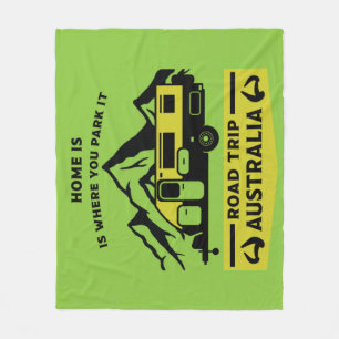 Australische Aussie Caravan Caravanning Summer Fleecedecke