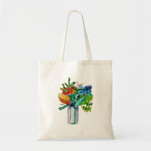 Australische Blume Aquarell Tragetasche