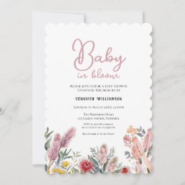 Australische botanische Babyparty-Einladung Einladung