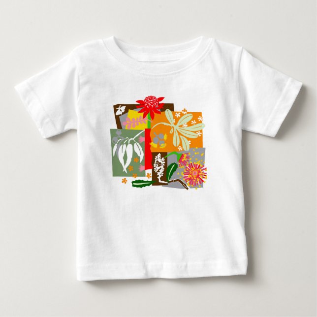 Australische BUSHLAND-Flora - Baby T-shirt (Vorderseite)