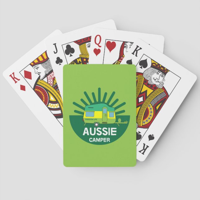 Australische Caravanning | Aussie Caravaner | Camp Spielkarten (Rückseite)