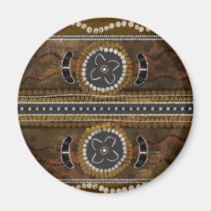 Australische eingeborene Kunst - Magnet