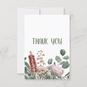 Australische einheimische Blumen Dankeskarten Dankeskarte