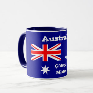 Australische Flag & G-Day Mate-Kaffee-Tasse /Austr Tasse