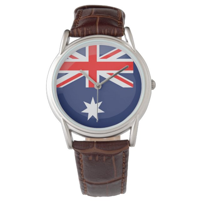 Australische Flagge Armbanduhr (Vorderseite)