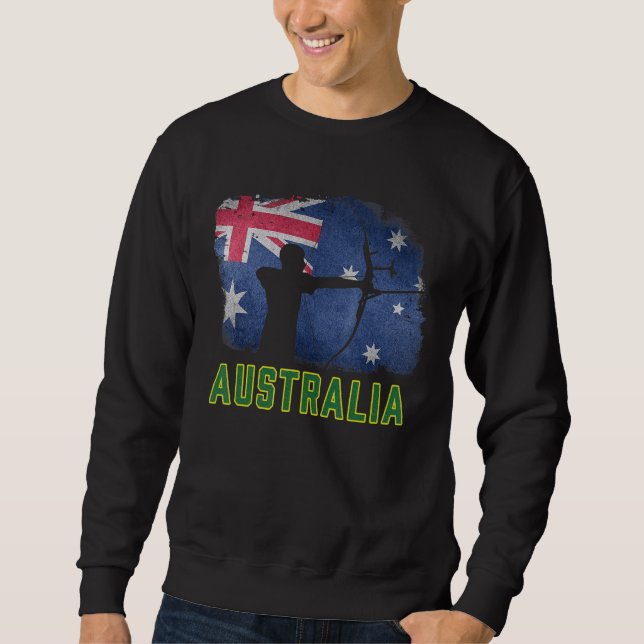 Australische Flagge Aussie Archery Team Australian Sweatshirt (Vorderseite)