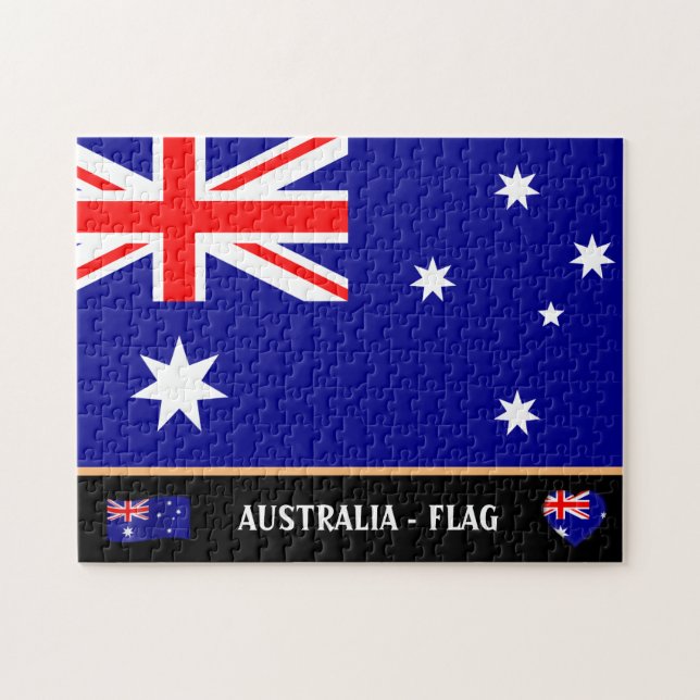 Australische Flagge & Australien/Australien (Horizontal)