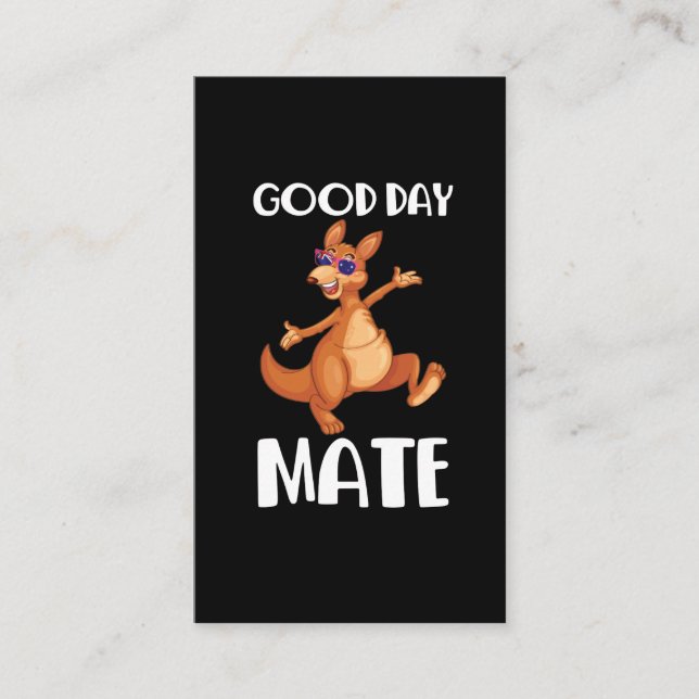 Australische Flagge Australien Kangaroo Visitenkarte (Vorderseite)