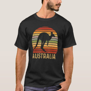 Australische Flagge Australien Reisen Kangaro T-Shirt