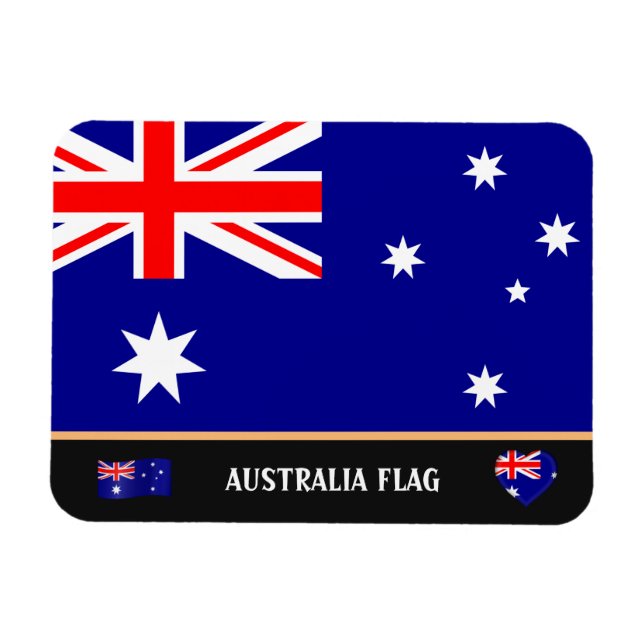 Australische Flagge & Australien - Reisen, Urlaub  Magnet (Horizontal)