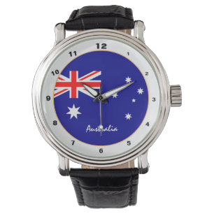 Australische Flagge & Australien trendige Mode /De Armbanduhr