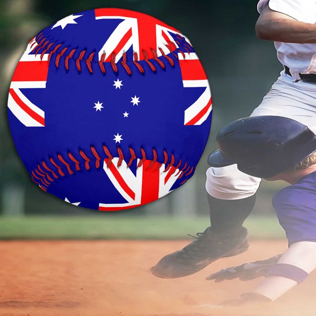 Australische Flagge & Australische Sport /Baseball Baseball (Von Creator hochgeladen)