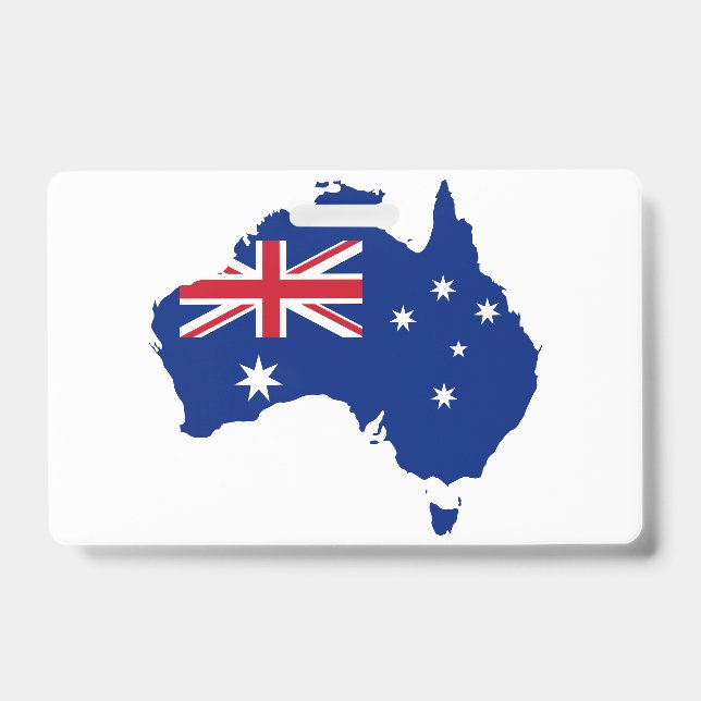 Australische Flagge Ausweis (Vorderseite)