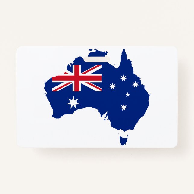 Australische Flagge Ausweis (Vorderseite)