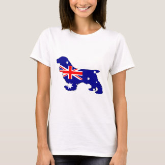 Australische Flagge - Cocker spaniel T-Shirt