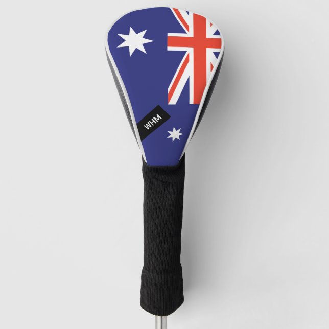 Australische Flagge - Custom Golf Club Head Cover Golf Headcover (Vorderseite)