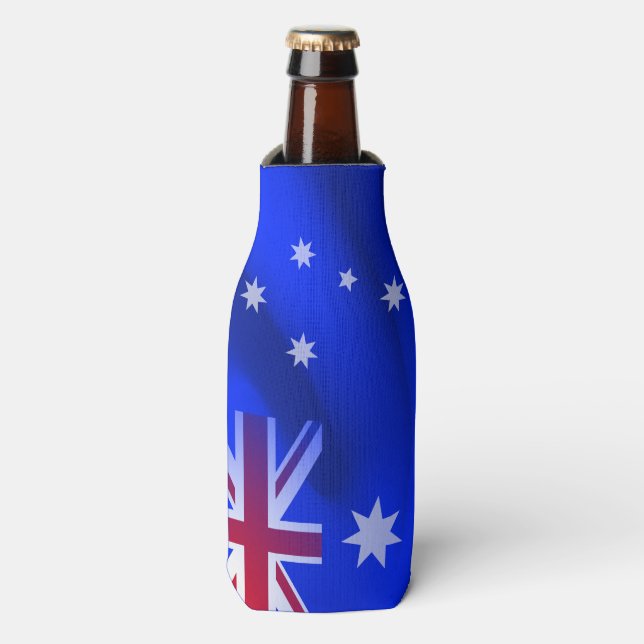 australische Flagge Flaschenkühler (Flaschenvorderseite)
