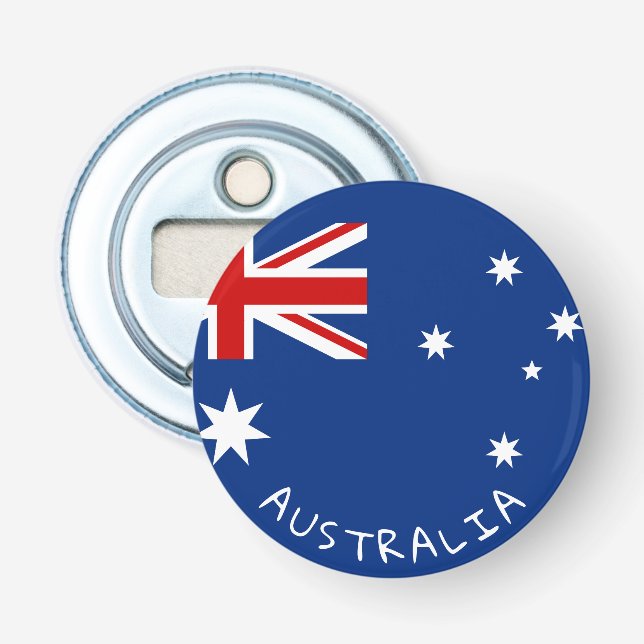Australische Flagge Flaschenöffner (Vorderseite)