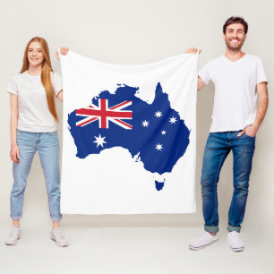 Australische Flagge Fleecedecke