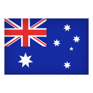 australische Flagge Fotodruck