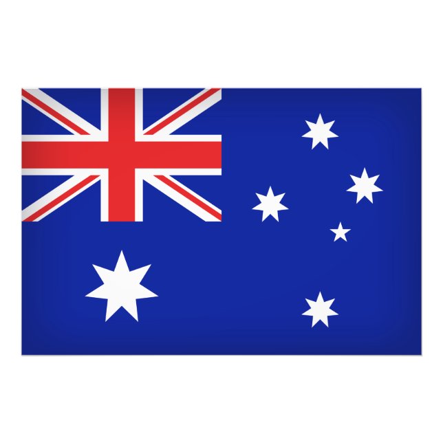 australische Flagge Fotodruck (Vorne)