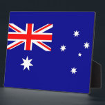 Australische Flagge Fotoplatte<br><div class="desc">Mit unserer ausgezeichneten Plakette mit der Flagge Australiens bereichern Sie Ihre Dekoration! Diese mit viel Liebe zum Detail gestaltete Plakette ist mehr als nur ein dekoratives Stück; sie ist eine Feier des australischen Erbes und des Nationalstolzes. Das kühne Design zeigt stolz die ikonischen Elemente der australischen Flagge, darunter die Union...</div>