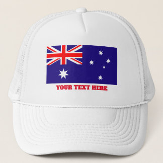 Australische Flagge für Lastkraftwagen-Hüte Truckerkappe