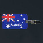 australische Flagge Gepäckanhänger<br><div class="desc">Shades of Rage präsentiert "Australian Flag" dieses Design verfügt über eine australische Flagge in leuchtend blauen Farben. Aussie Aussie Aussie! Alle unsere Produkte sind individuell anpassbar, also fühlen Sie sich frei, um etwas Text hinzuzufügen, spielen Sie mit den Farbfiltern. wie Formen und Symbole? Sie können sie auch hinzufügen, wir Liebe,...</div>