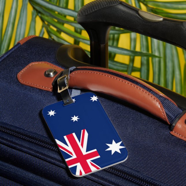 Australische Flagge Gepäckanhänger (Vorderseite Insitu 1)