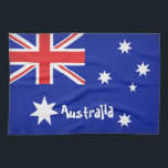 australische Flagge Geschirrtuch<br><div class="desc">Shades of Rage präsentiert "Australian Flag" dieses Design verfügt über eine australische Flagge in leuchtend blauen Farben. Aussie Aussie Aussie! Alle unsere Produkte sind individuell anpassbar, also fühlen Sie sich frei, um etwas Text hinzuzufügen, spielen Sie mit den Farbfiltern. wie Formen und Symbole? Sie können sie auch hinzufügen, wir Liebe,...</div>