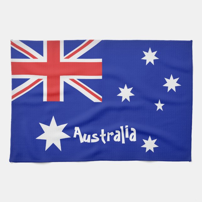 australische Flagge Geschirrtuch (Horizontal)
