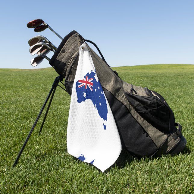 Australische Flagge Golfhandtuch (Gras)