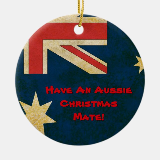 Australische Flagge haben eine australische Keramikornament (Vorne)